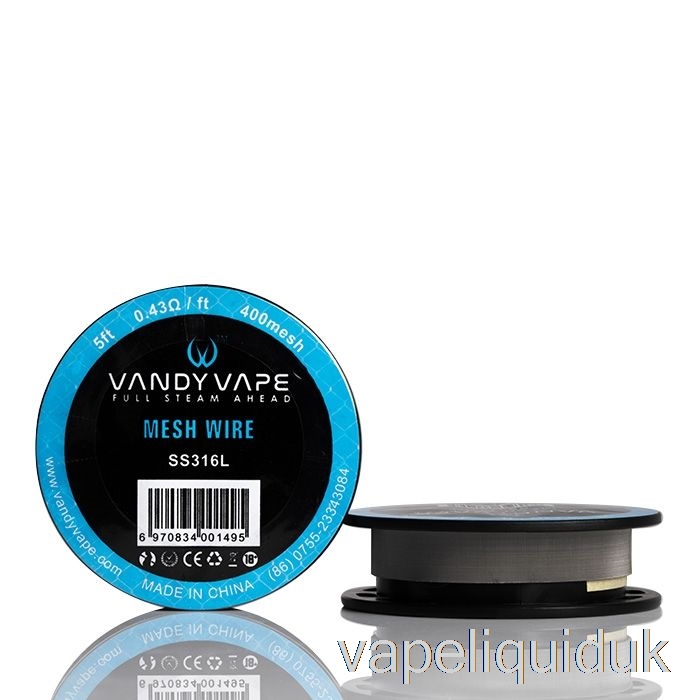 Vandy Vape Mesh Wire Spools - 5 Feet 0.43ohm 400mesh SS316L Vape Liquid